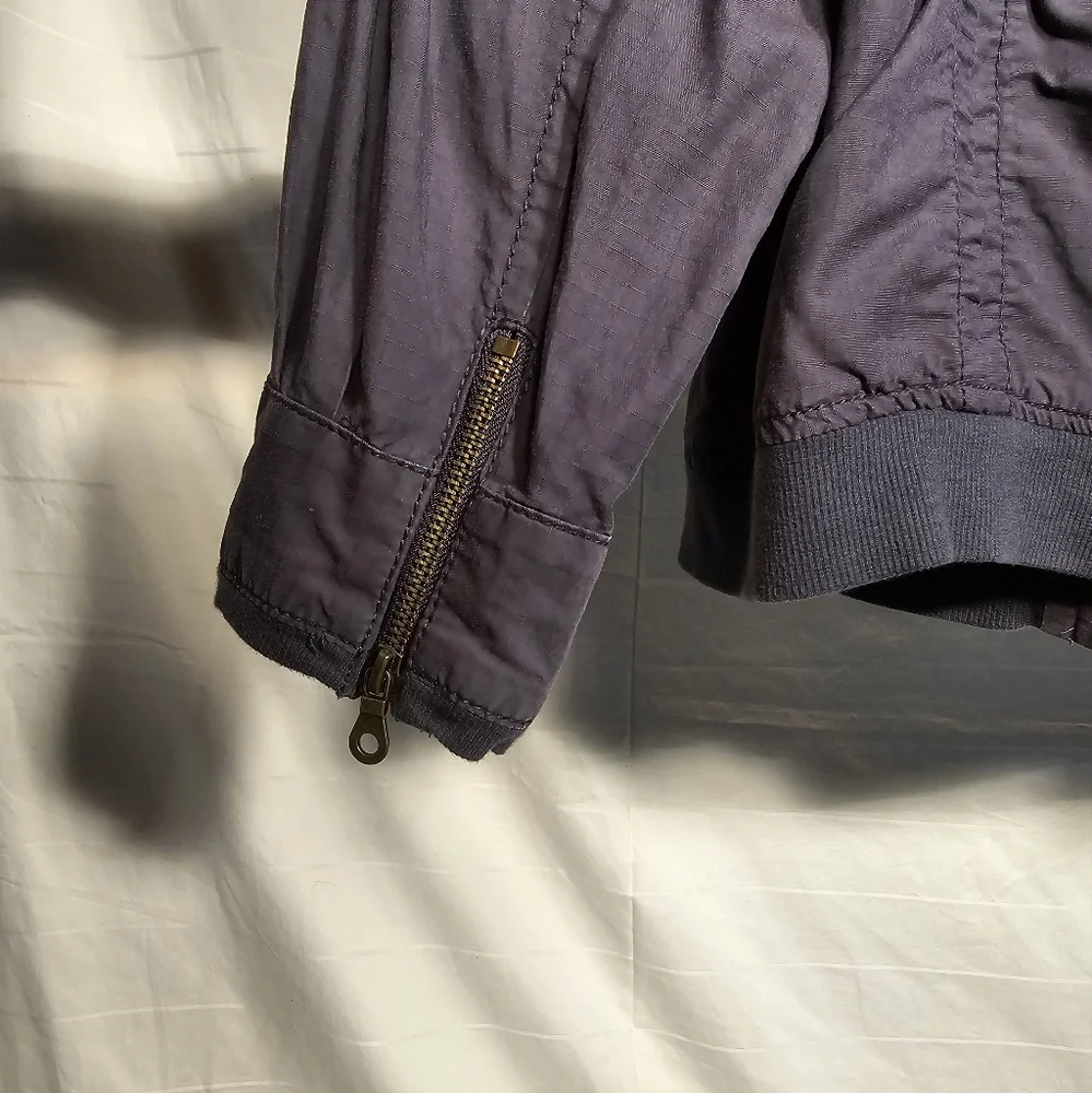 Dusty Blue Bomber Jacket - Picture 6 of 11